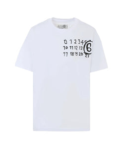 T-shirt in cotone stampa numbers