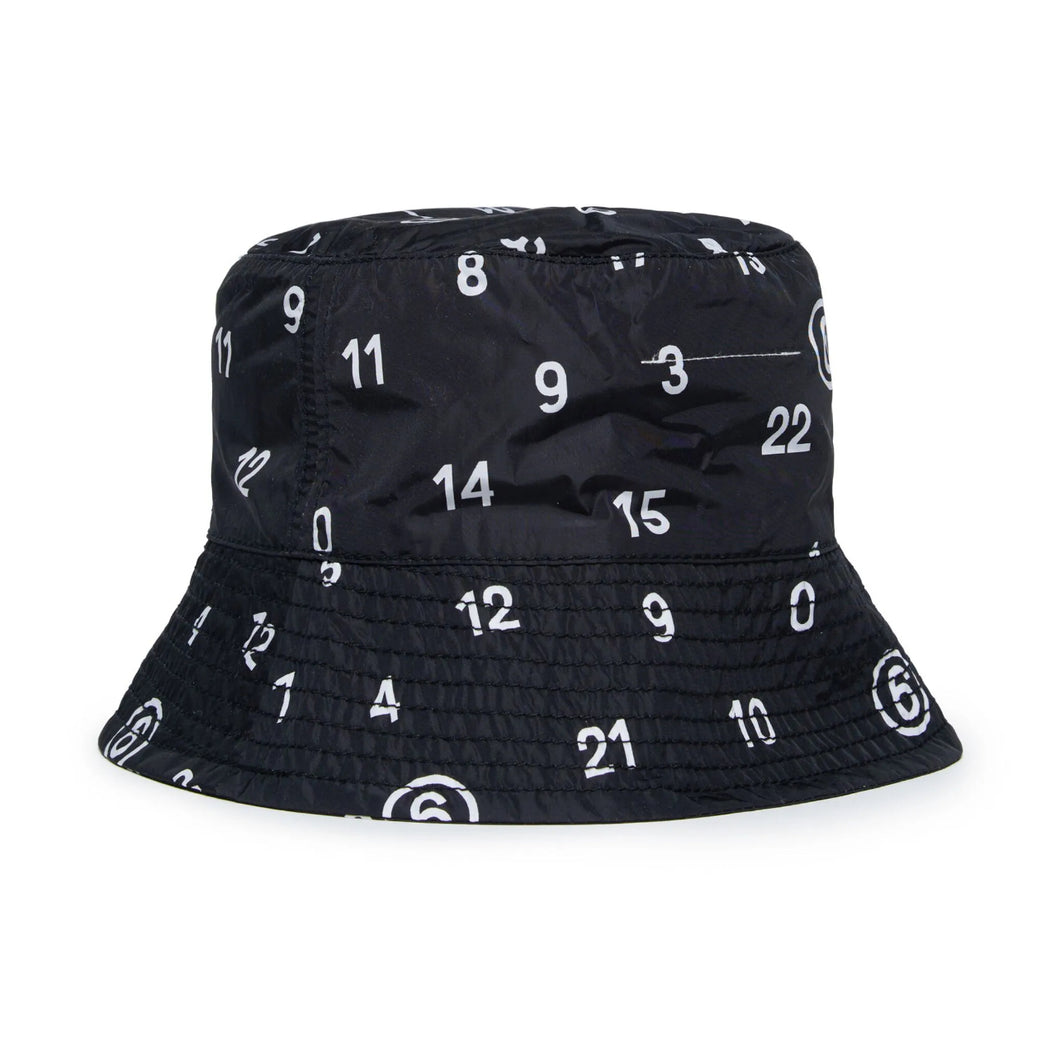 Cappello bucket con stampa numbers