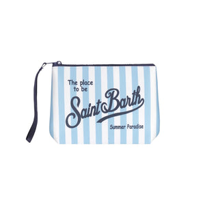 Pochette Aline bianco azzurra