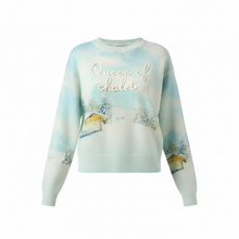 Carica l&#39;immagine nel visualizzatore di Gallery, Maglione azzurro Queen of chalet
