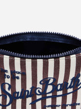 Carica l&#39;immagine nel visualizzatore di Gallery, POCHETTE ALINE EFFETTO DENIM A RIGHE
