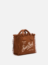 Carica l&#39;immagine nel visualizzatore di Gallery, BORSA MINI VANITY IN LINO MARRONE
