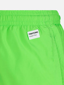 COSTUME MARE JEAN LIGHTING PANTONE IN TESSUTO LEGGERO VERDE FLUO | PANTONE® SPECIAL EDITION
