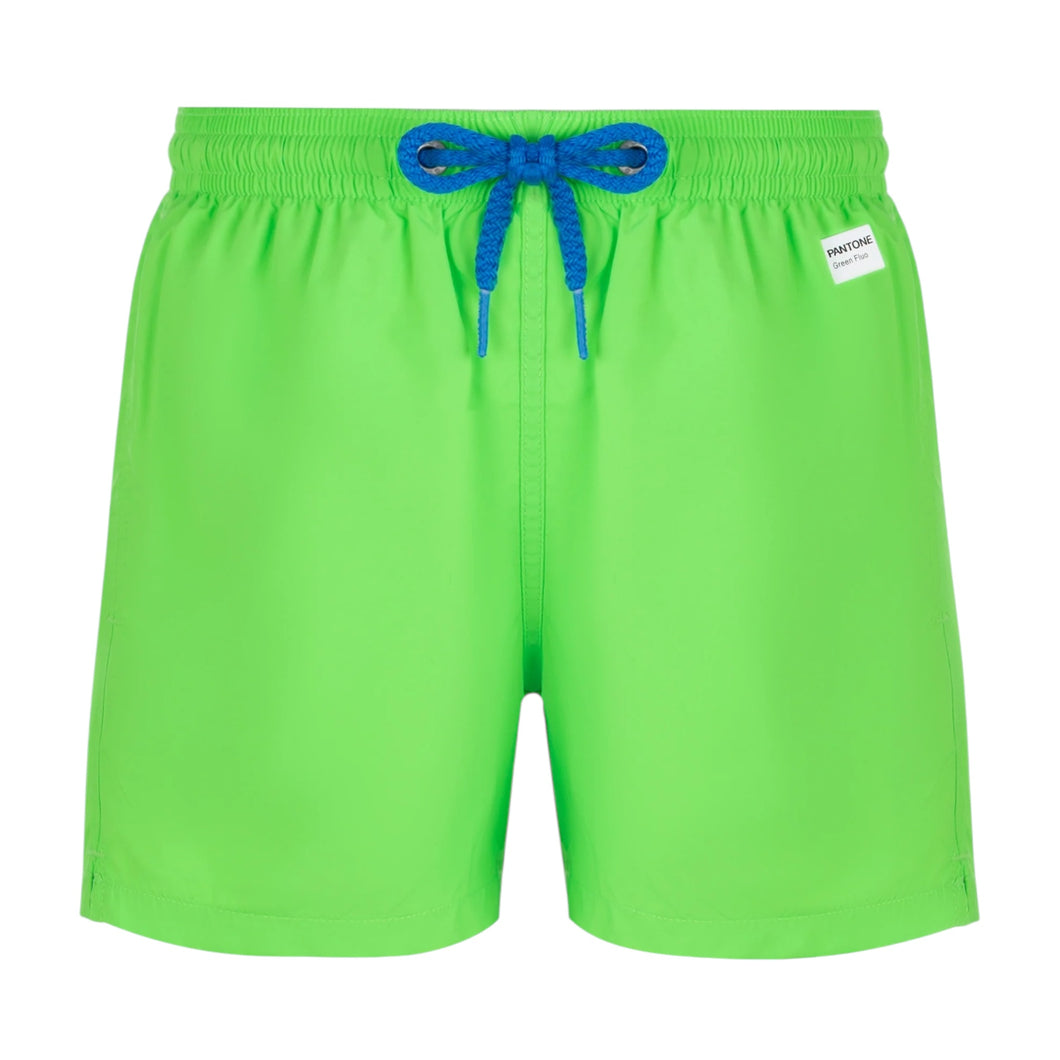 COSTUME MARE JEAN LIGHTING PANTONE IN TESSUTO LEGGERO VERDE FLUO | PANTONE® SPECIAL EDITION