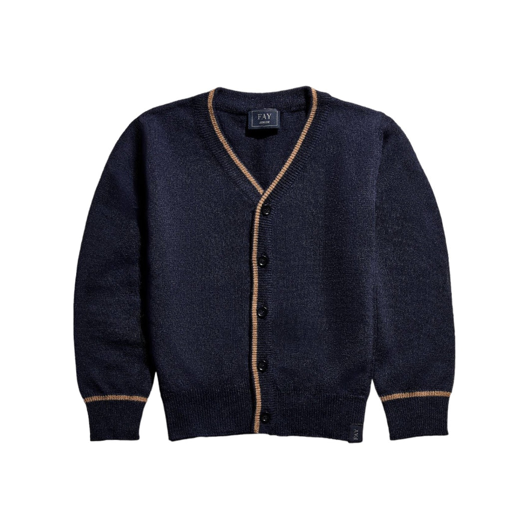 Cardigan blu bambino