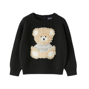 Maglione nero Teddy bear