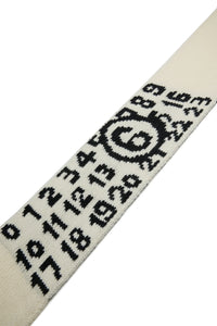 Sciarpa in maglia misto lana con Numeric logo