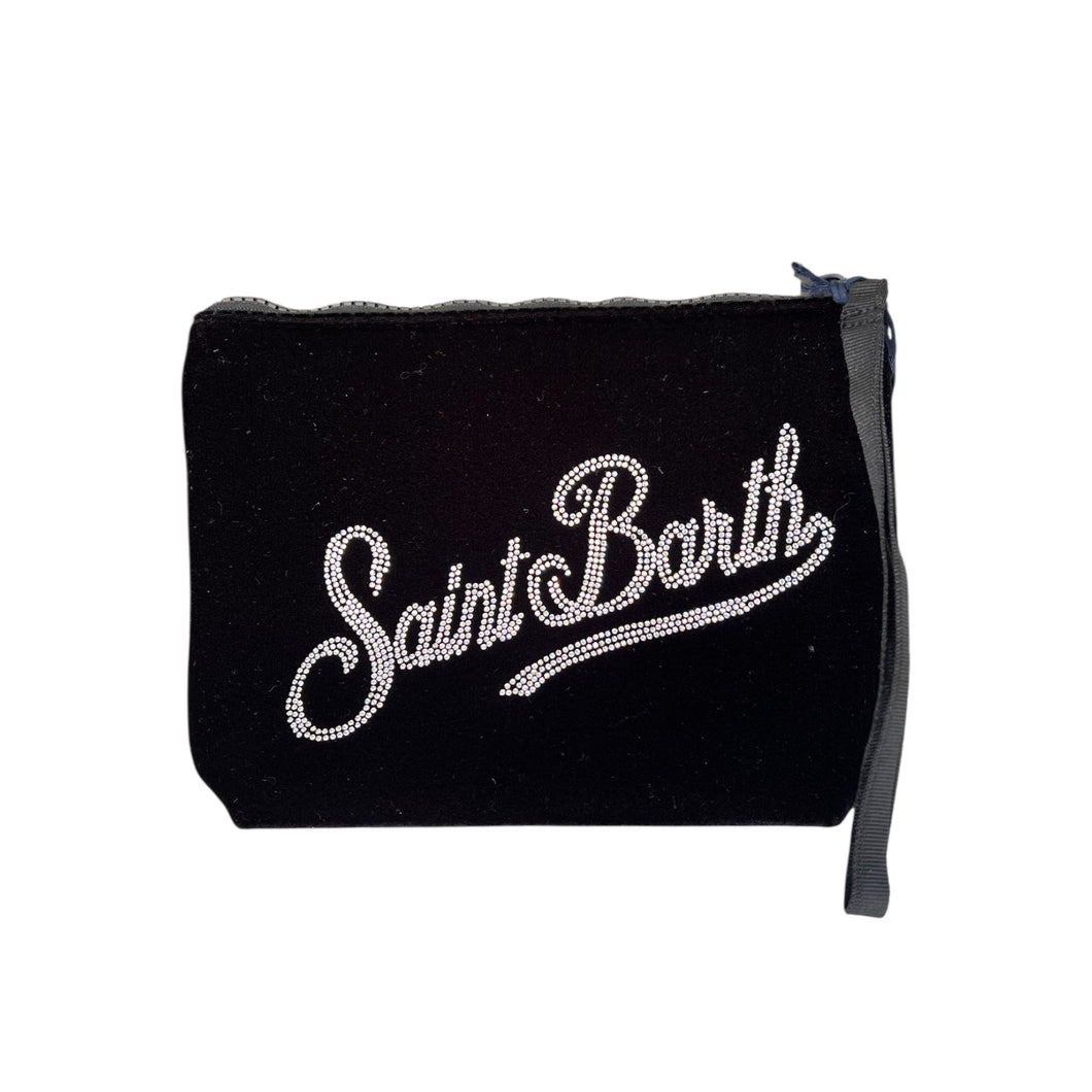 Pochette Aline velvet black