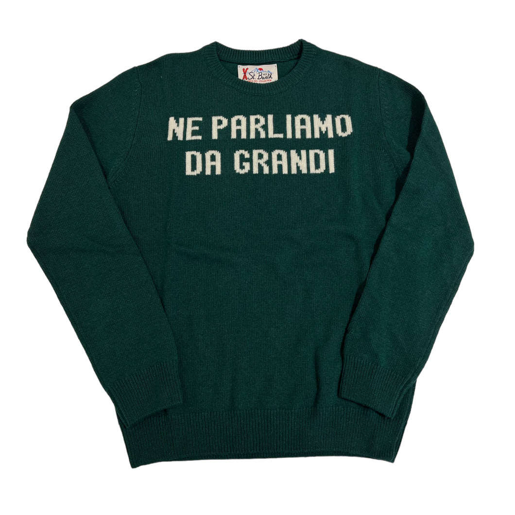 Maglione verde ‘ne parliamo da grandi’