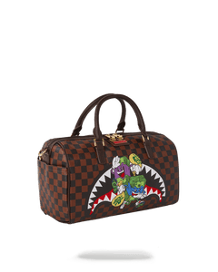 BORSA SPRAYGROUND MONEY CHASER MINI DUFFLE MARRONE