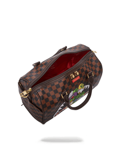 BORSA SPRAYGROUND MONEY CHASER MINI DUFFLE MARRONE