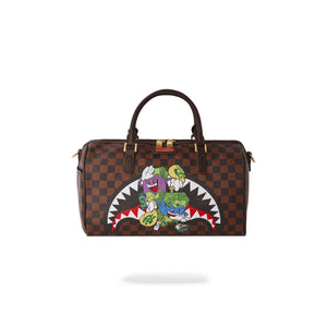 BORSA SPRAYGROUND MONEY CHASER MINI DUFFLE MARRONE
