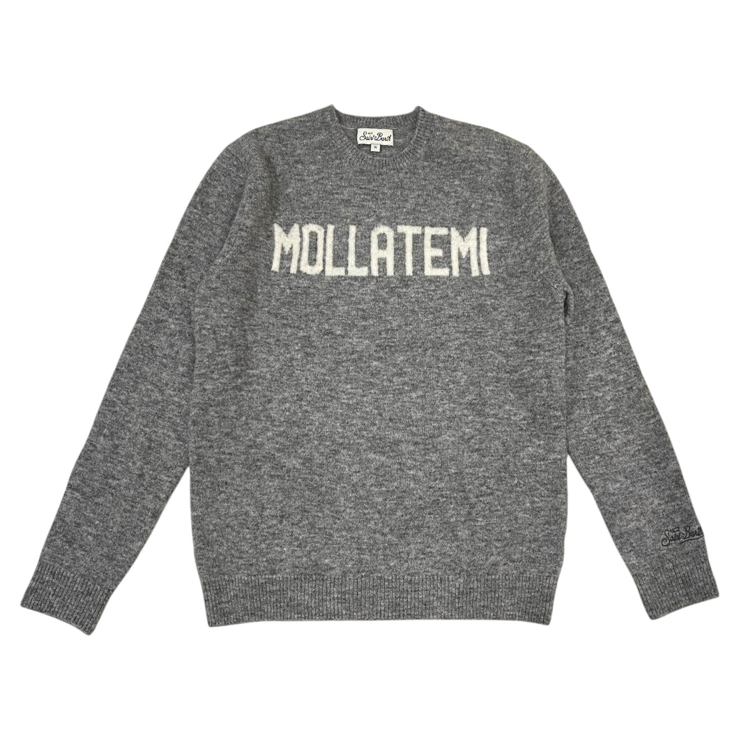 Maglione grigio ‘mollatemi’