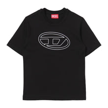 Carica l&#39;immagine nel visualizzatore di Gallery, T-shirt nera oval logo
