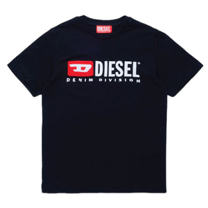 T-shirt con logo effetto vissuto