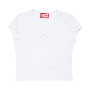 T-shirt Bianca con oval D