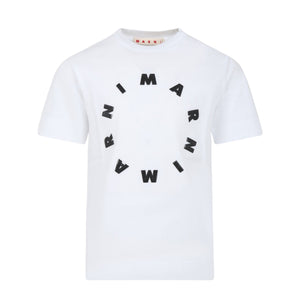 T-shirt con logo circolare