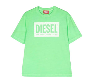 Diesel Kids t-shirt verde Manifesto Fluo