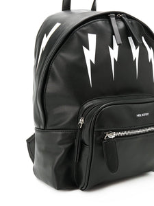 Neil Barrett Kids Zaino con stampa Lightning Bolt