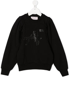 Alberta Ferretti Kids Felpa con borchie