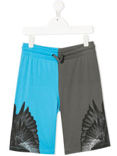 Carica l&#39;immagine nel visualizzatore di Gallery, Marcelo Burlon County Of Milan Kids Shorts sportivi con stampa Wings
