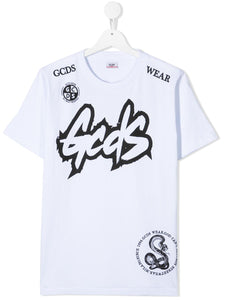 Gcds Kids t-shirt con stampa