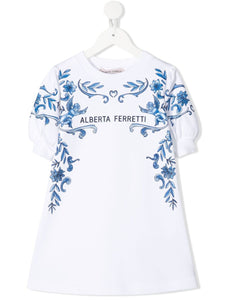 Alberta Ferretti Kids Vestito modello T-shirt a fiori