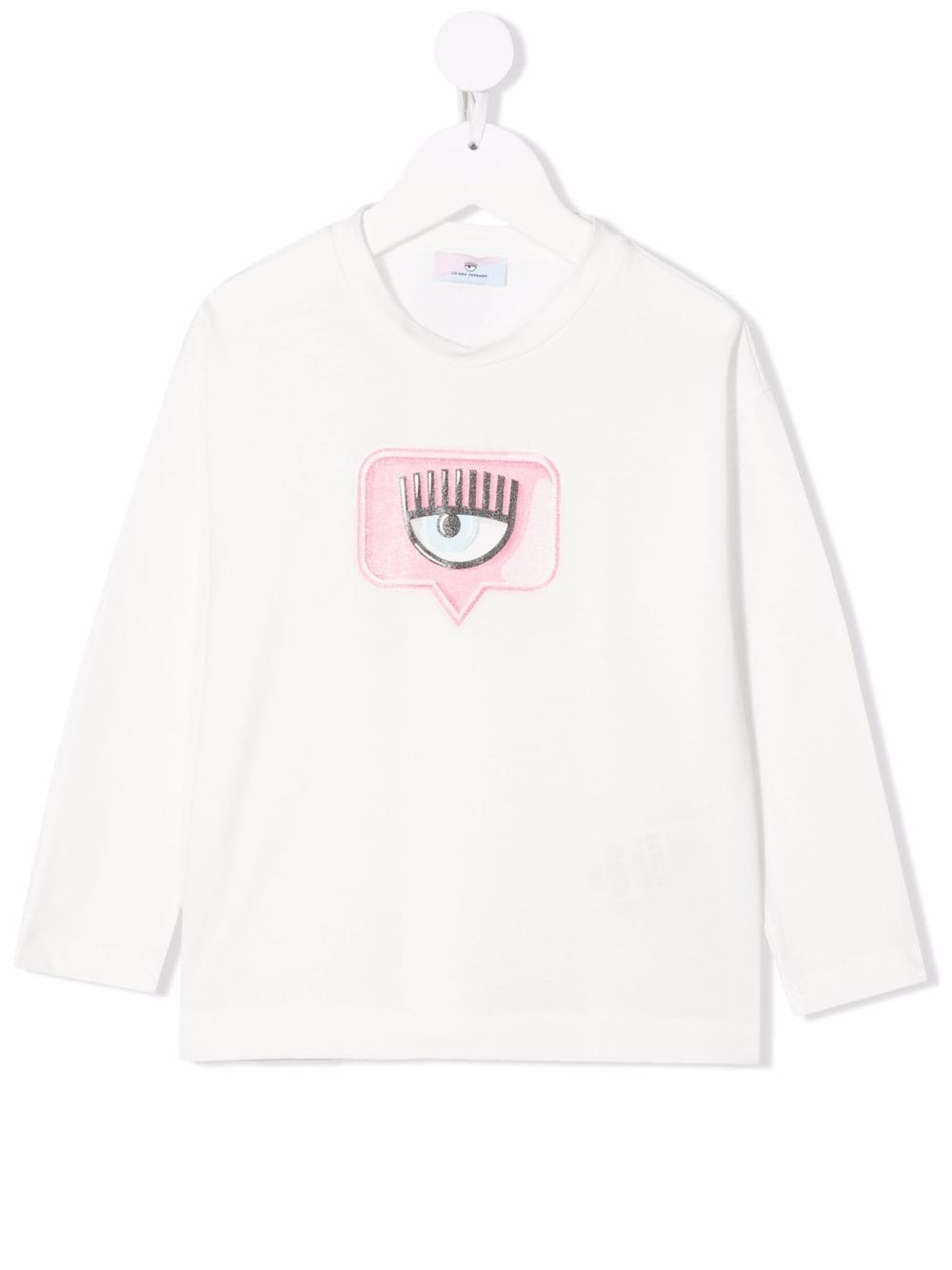 Chiara Ferragni Kids T-shirt con stampa Chiara Ferragni