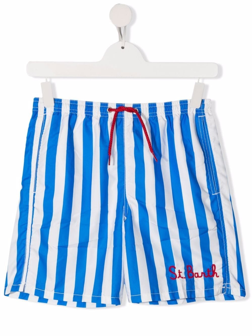 Mc2 Saint Barth Kids TEEN Jean striped swim shorts