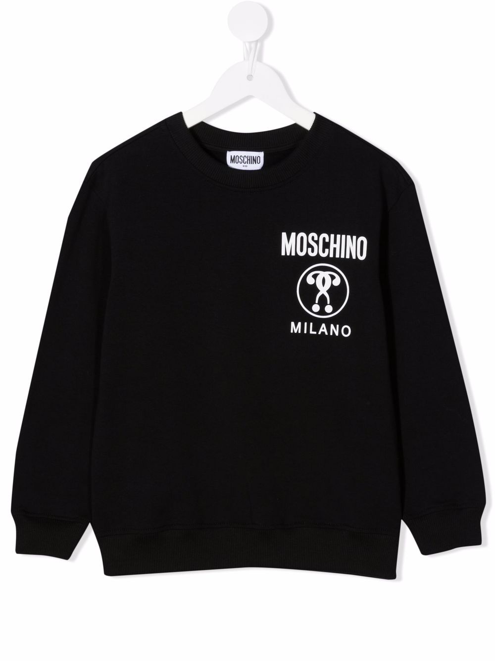 Moschino Kids Felpa a girocollo con logo