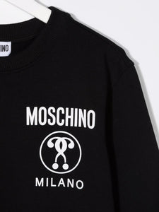 Moschino Kids Felpa a girocollo con logo