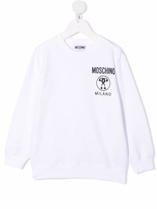 Moschino Kids Felpa a girocollo con stampa