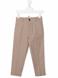 Dsquared2 Kids Pantaloni con motivo pied-de-poule