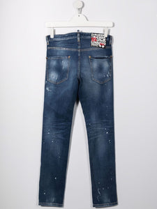 Dsquared2 Kids Jeans dritti a vita media