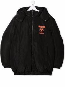 Moschino Kids Bomber con logo