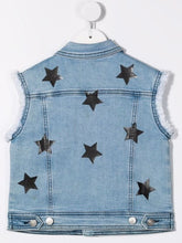 Carica l&#39;immagine nel visualizzatore di Gallery, Chiara Ferragni Kids Gilet denim con stampa
