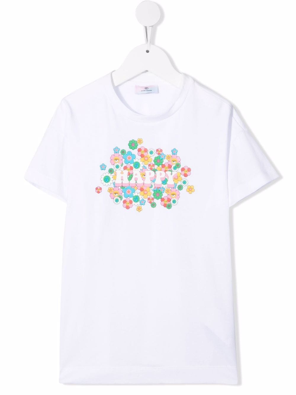 Chiara Ferragni Kids T-shirt Happy a fiori