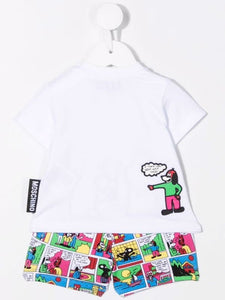 Moschino Kids Set T-shirt con stampa