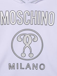 Moschino Kids Felpa Double Question Mark con stampa