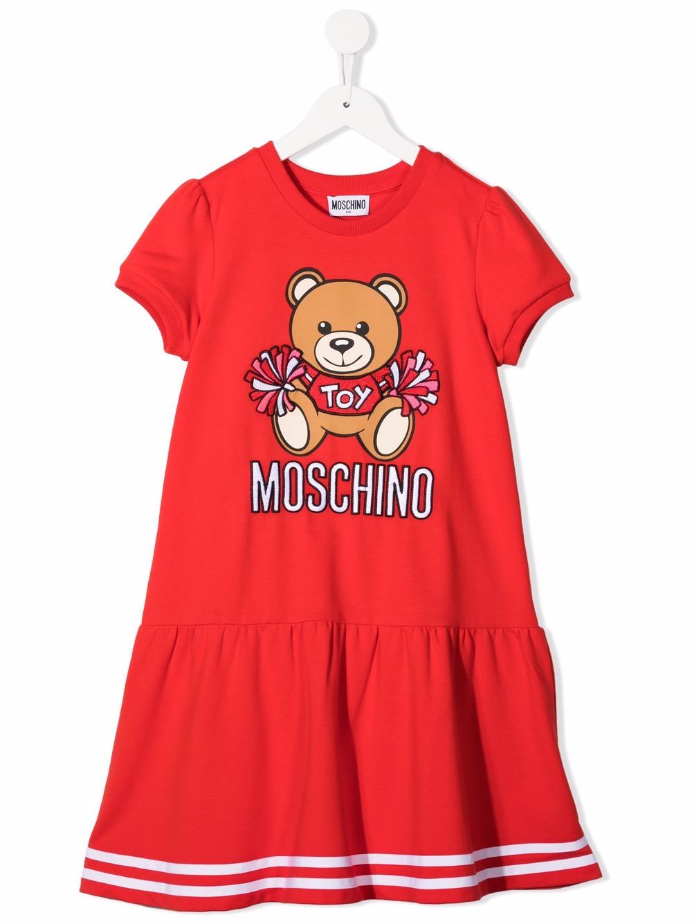 Moschino Kids abito bambina con ricamo