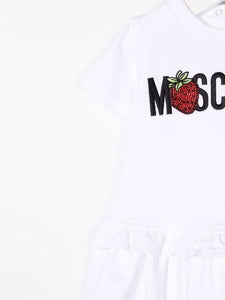 Moschino Kids Abito modello T-shirt con stampa