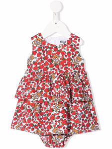 Moschino Kids Abito smanicato con stampa