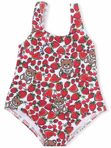 Moschino Kids Costume intero con stampa