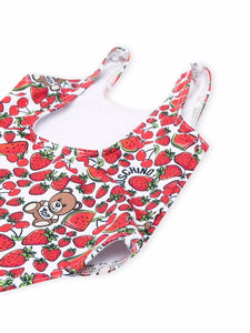 Moschino Kids Costume intero con stampa