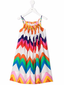 Stella McCartney Kids Abito midi con stampa