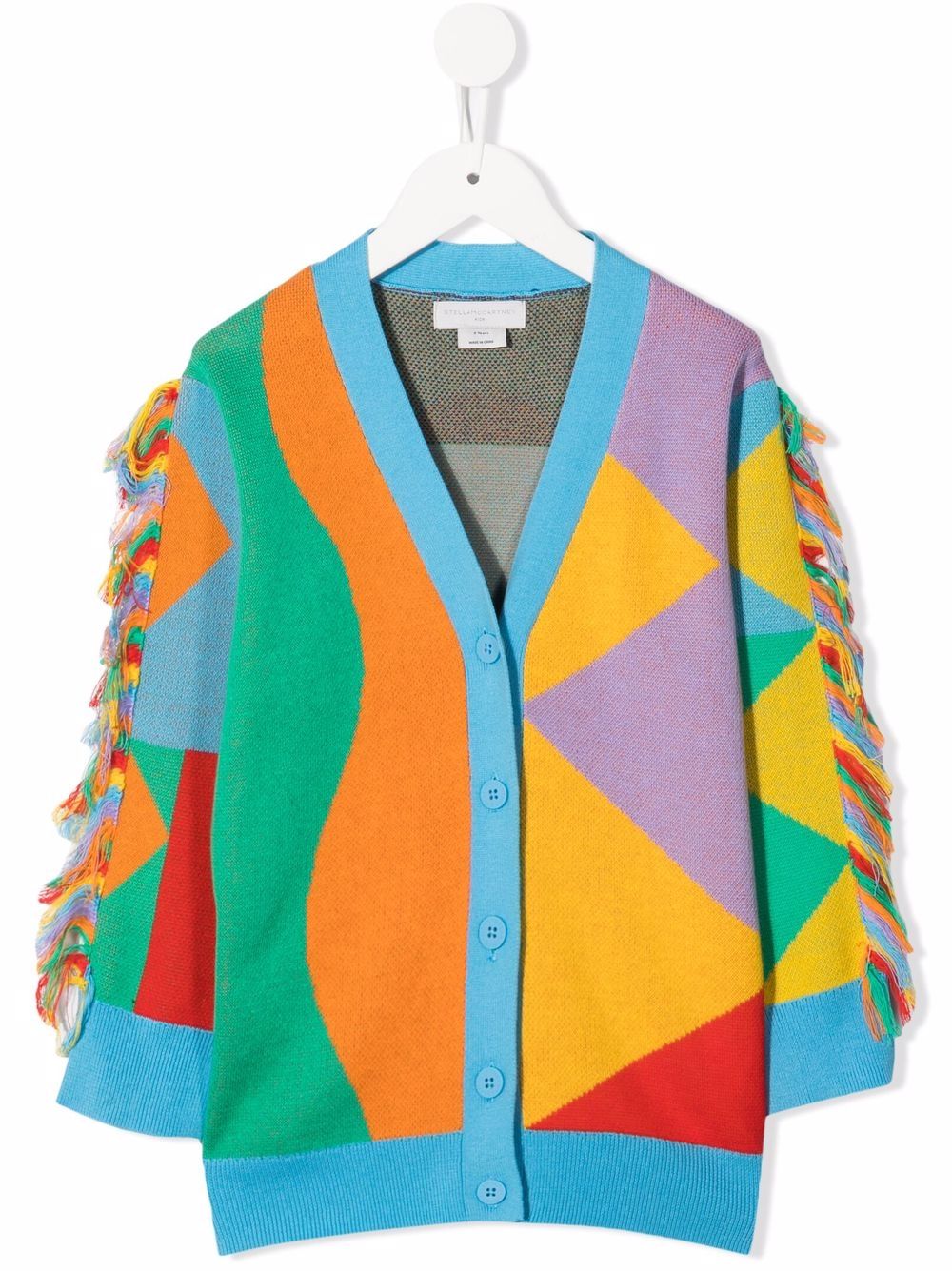 Stella McCartney Kids Cardigan con design color-block