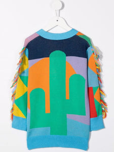 Stella McCartney Kids Cardigan con design color-block