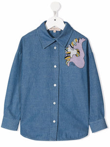 Emilio Pucci Junior embroidered-design shirt