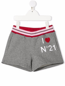 Nº21 Kids Shorts sportivi con stampa