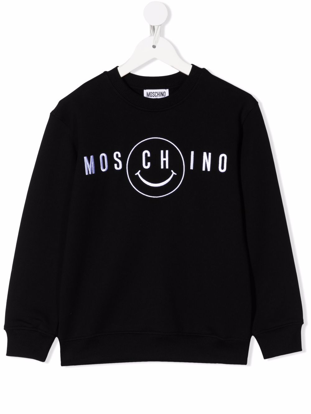 Moschino Kids Felpa girocollo con stampa